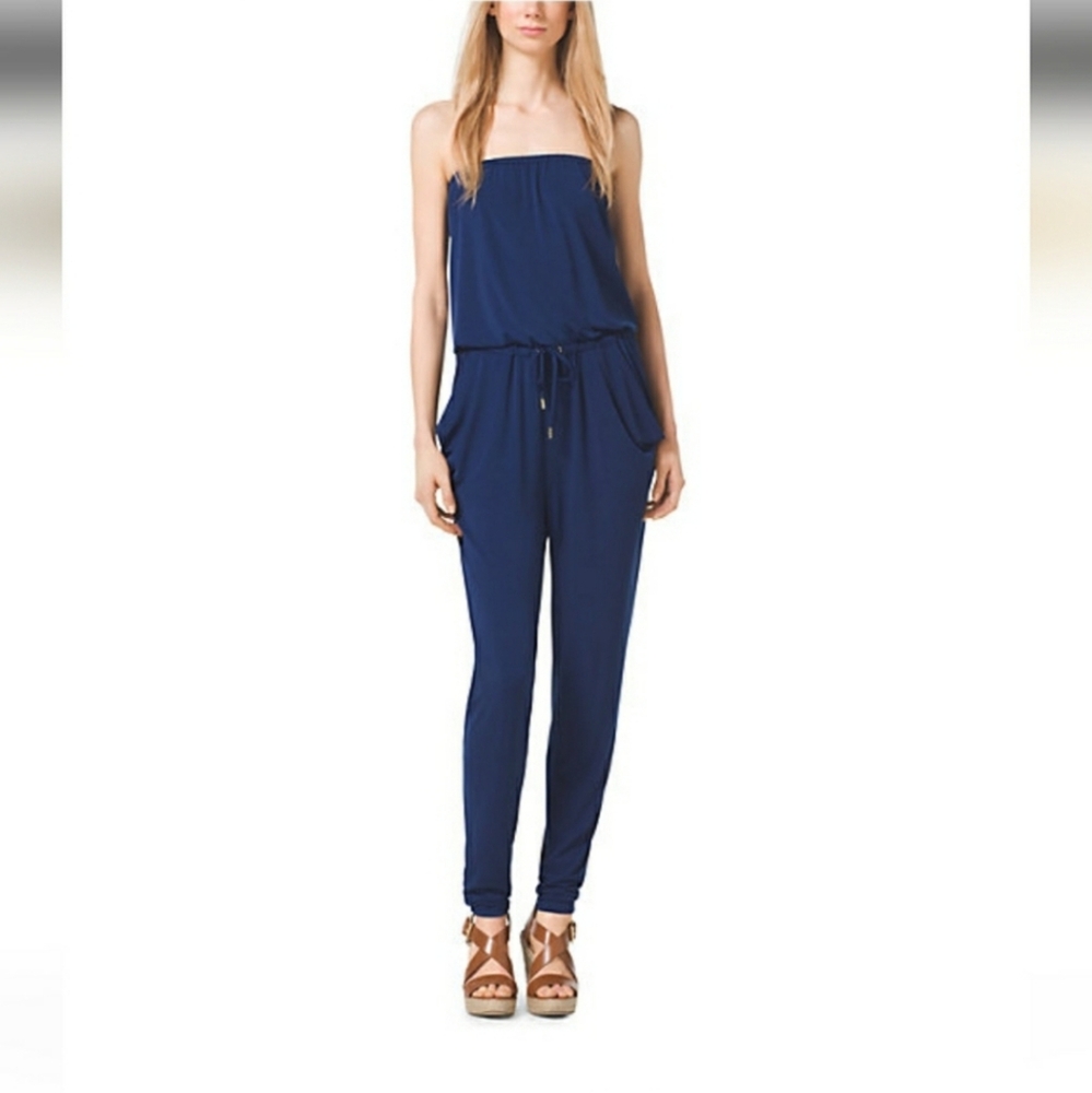 Michael Kors (Black) Strapless / Halter Jumpsuit